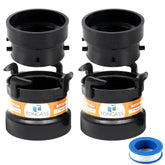 TonGass combo pack pipe adapter rotating for fast RV waste connections