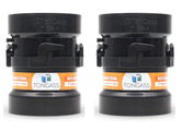 TonGass rotating pipe adapter for RV waste connections enables quick hookups.