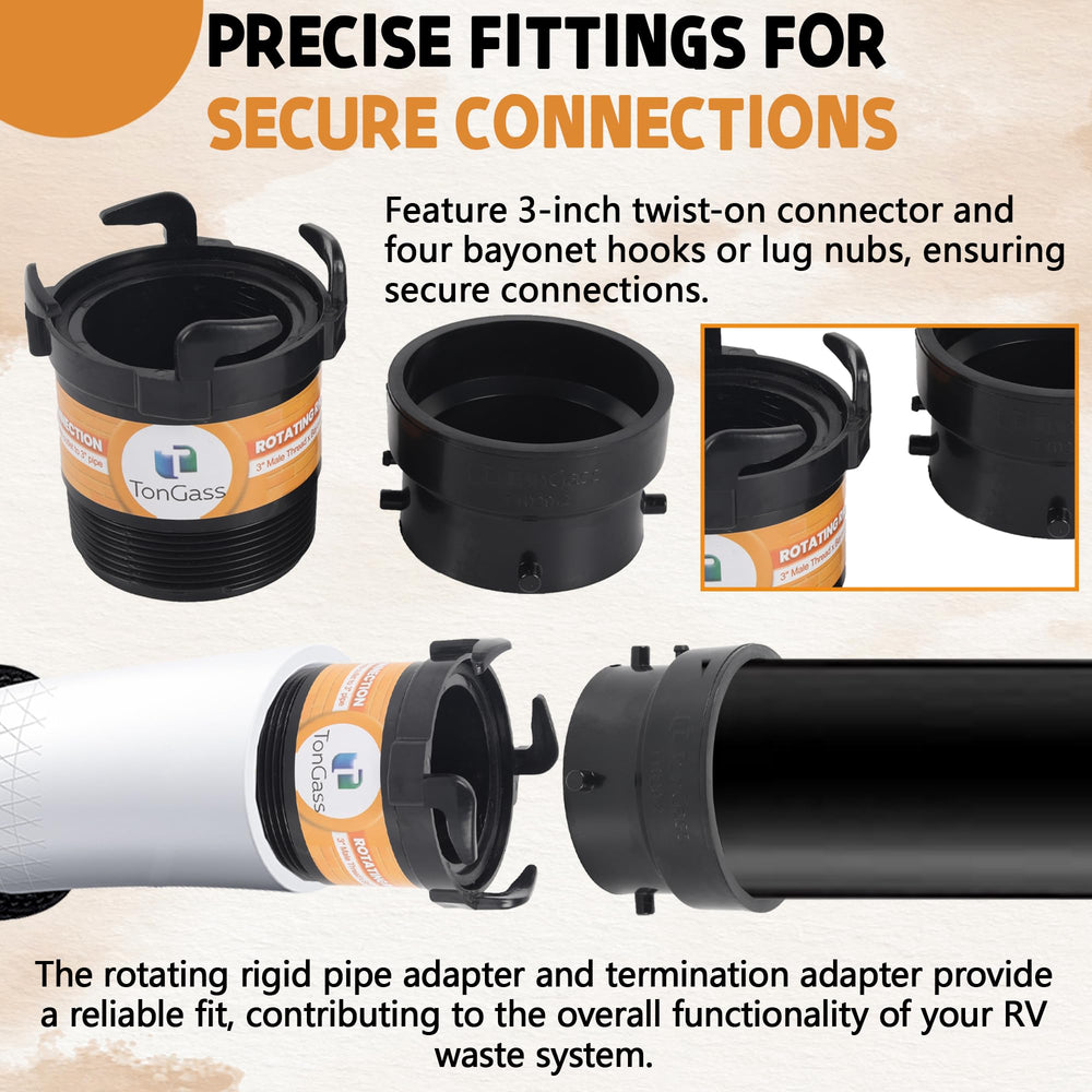 TonGass four bayonet hooks – stable, leak-free fittings.