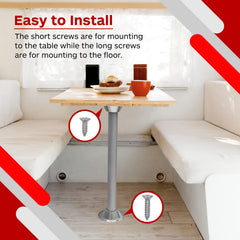 TonGass rust- and corrosion-resistant base provides a sturdy, lightweight alternative to plastic options.
