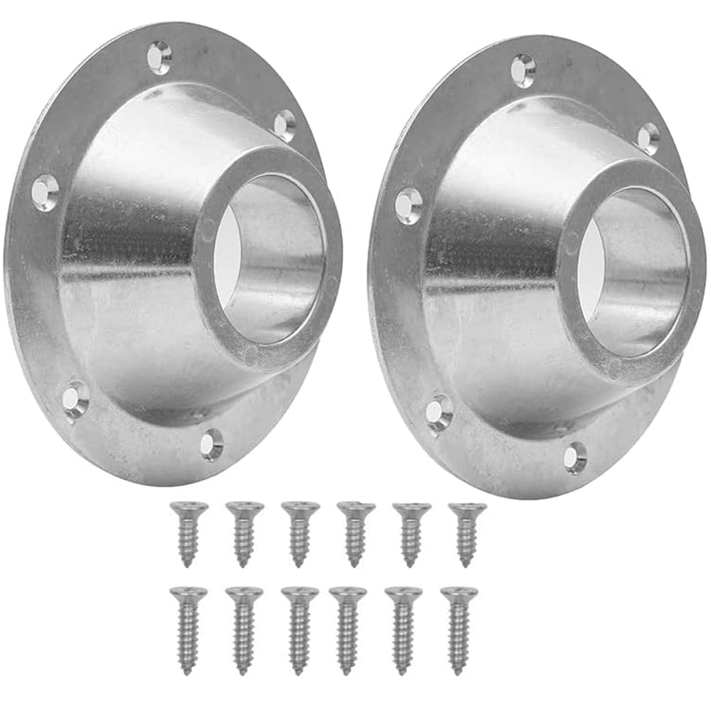 TonGass aluminum RV table base with six mounting holes for secure pedestal setup.