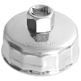 Tongze 64-65mm oil filter wrench ready for 14-flute filters, durable and reliable.