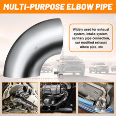 Tongze SS304 stainless steel exhaust elbow with polished finish for durable installations