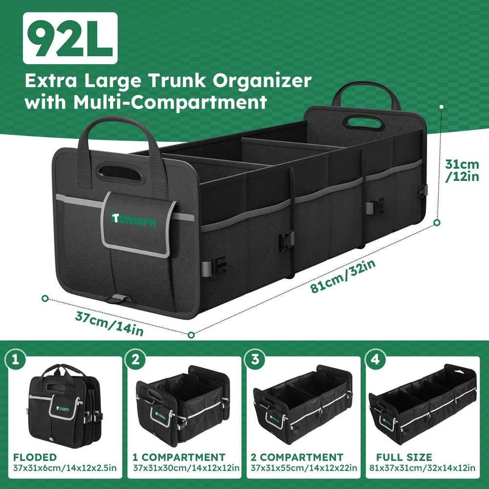Tonmifr three-bin system for tools, groceries, and gear.