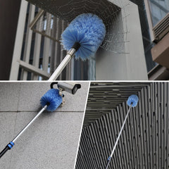 Tonmp cobweb duster 2-pack blue ideal for indoor and outdoor tasks