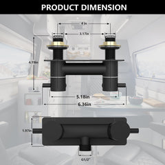 TONNY rotatable outlet design enables downward or upward water direction