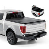 Tono King FRP hard tri-fold tonneau cover closeup shows durable panels and honeycomb support.