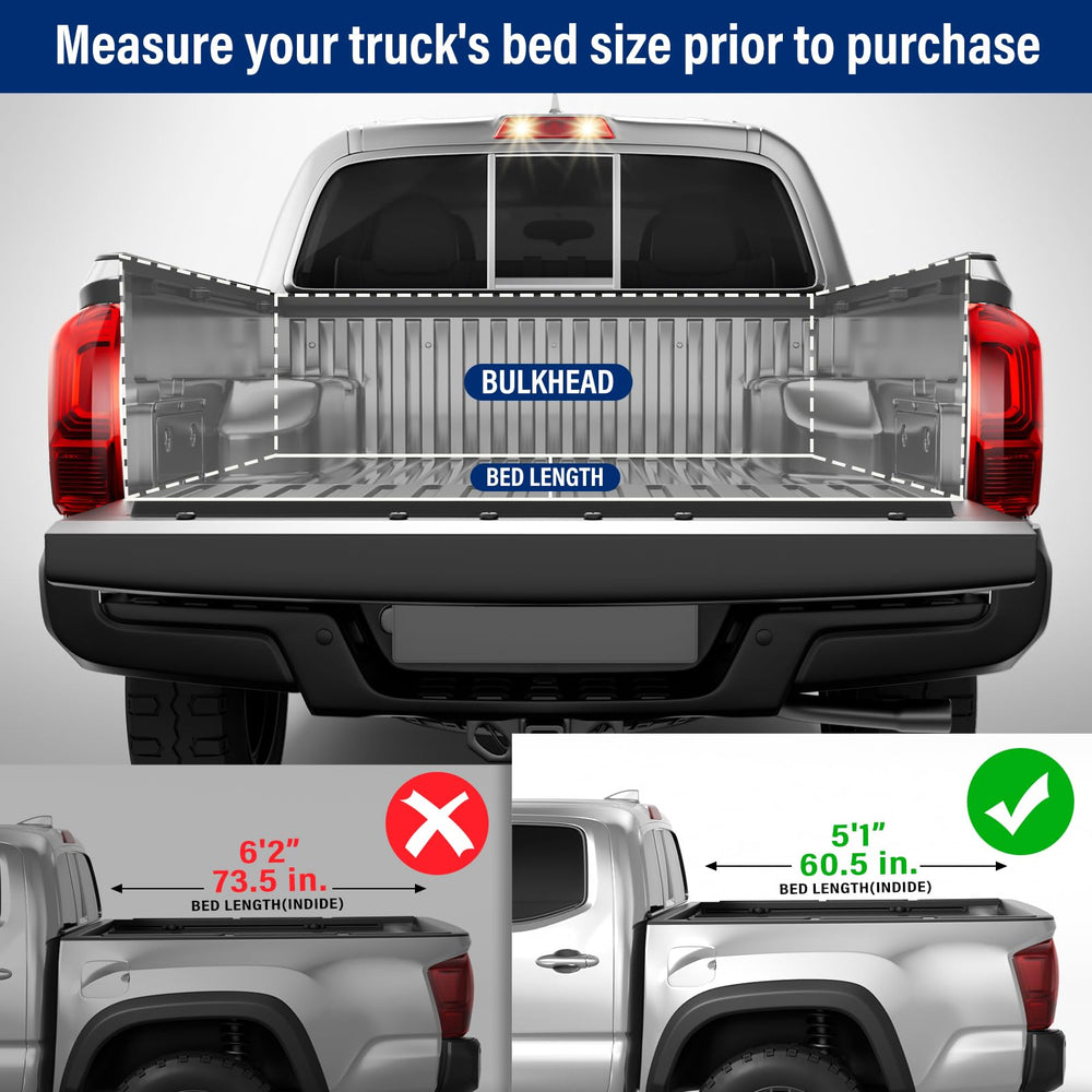 Waterproof seal area of the Tono King tonneau cover protecting the load.
