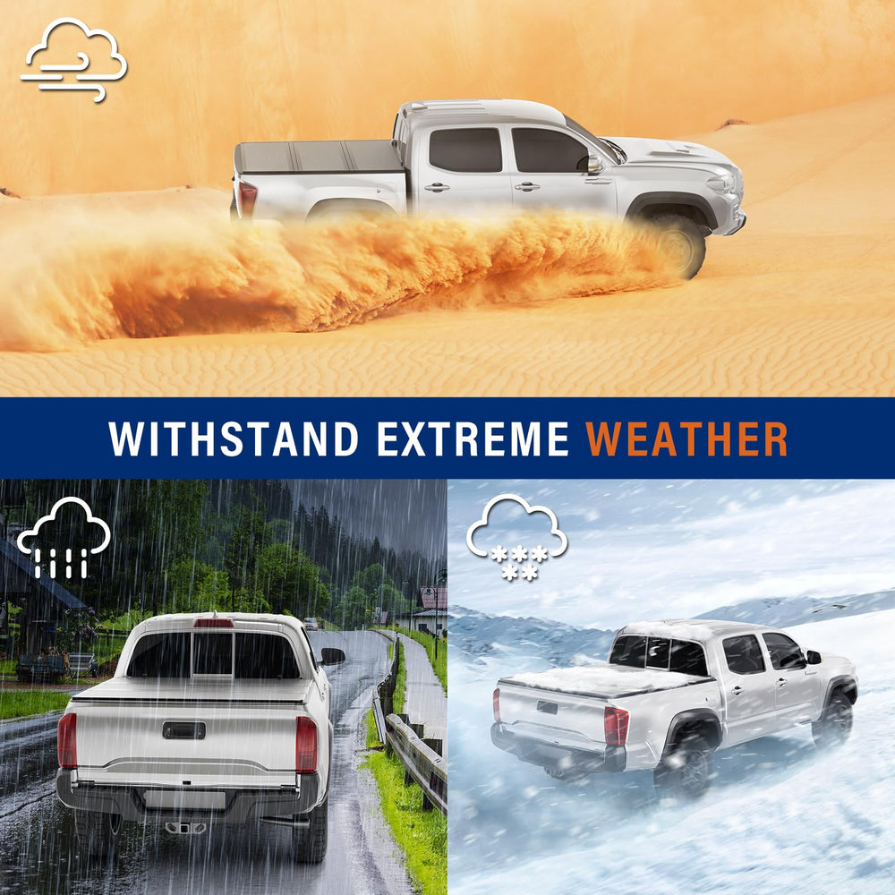 Tono King hard tonneau delivers sturdy structure and theft deterrence for cargo.