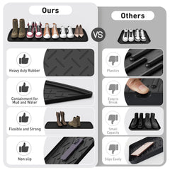 TonTool boot tray measures 47.24 by 15.75 inches for wide entryway protection