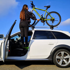 TOOENJOY universal fit car door step maximum load 400 lbs in use.