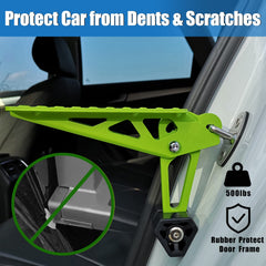 TOOENJOY universal fit car door step rotatable rubber cushion protects door frames.