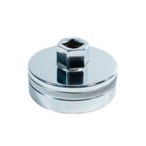 Tool Guy Republic forged chrome vanadium oil filter wrench, 64mm 14-flutes; ideal for stubborn caps.