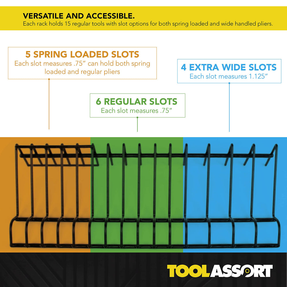 ToolAssort durable steel construction protects tools and structure.