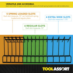 ToolAssort durable steel construction protects tools and structure.