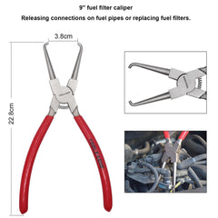 TOOLEAGUE flat hose clamp plier traps and swivels for versatile access