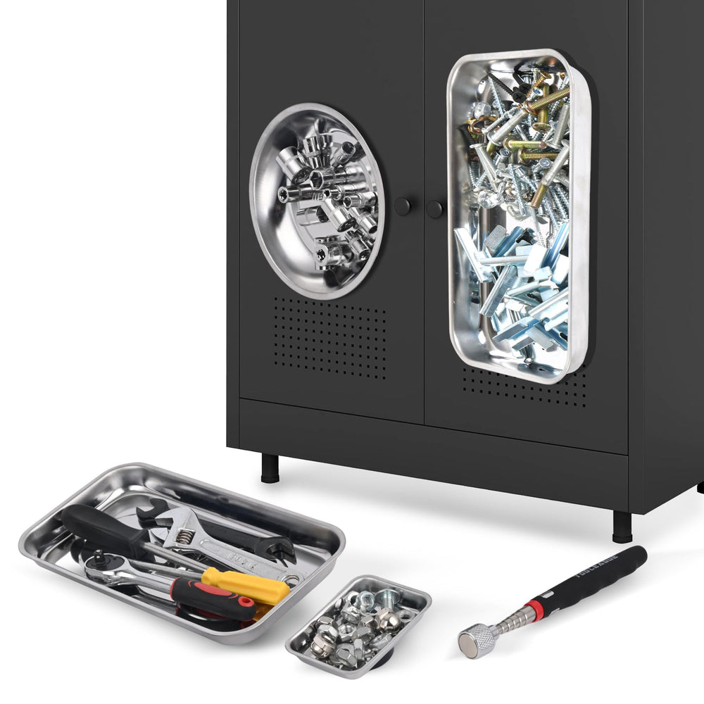 TOOLEAGUE mini magnetic tray provides a compact spot for tiny parts during repairs.