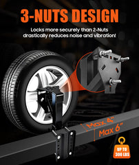 Toolhoper spare tire mount with laser-welded bending design boosts durability