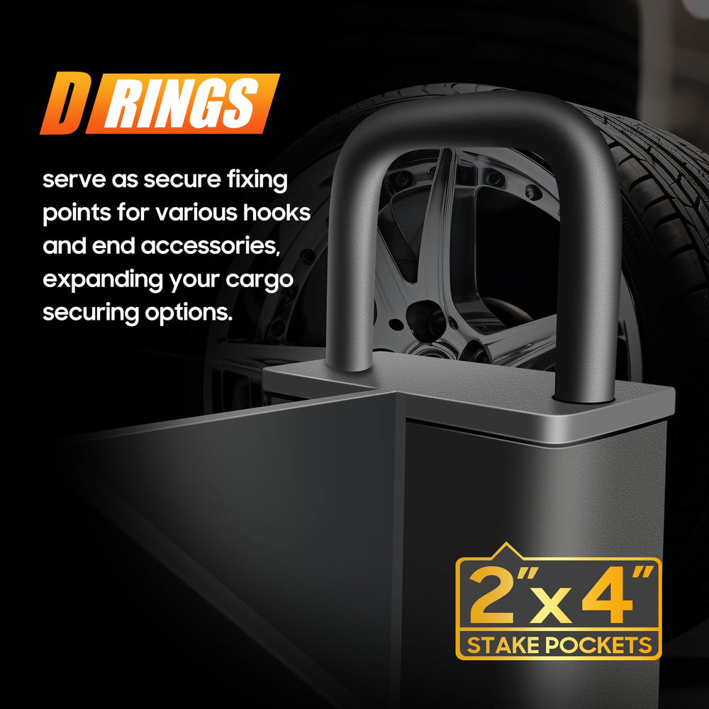 toolhoper stake pocket spare tire mount rust-resistant steel for long-lasting trailer durability