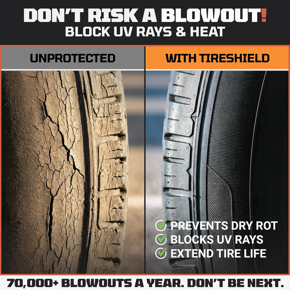 Double-stitched Tireshield Pro detail enhances outdoor durability.