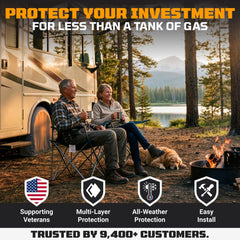 Four-pack packaging of TIRESHIELD PRO with storage bag included.