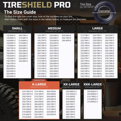TIRESHIELD PRO storage bag keeps the set tidy in a vehicle.