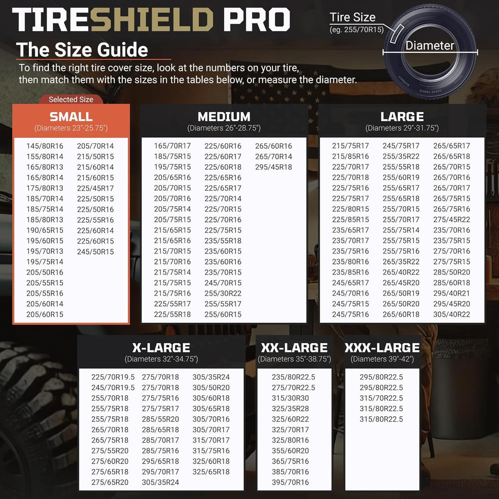 Tireshield Pro protects trailer tires on the wheel year-round.