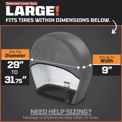 TOOLTROOPERS TIRESHIELD PRO waterproof design resists rain and snow