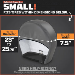 Wind-resistant design prevents cover from blowing away while driving.