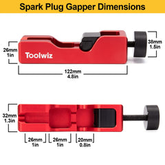 Side view of the Toolwiz gap tool highlighting compact design.