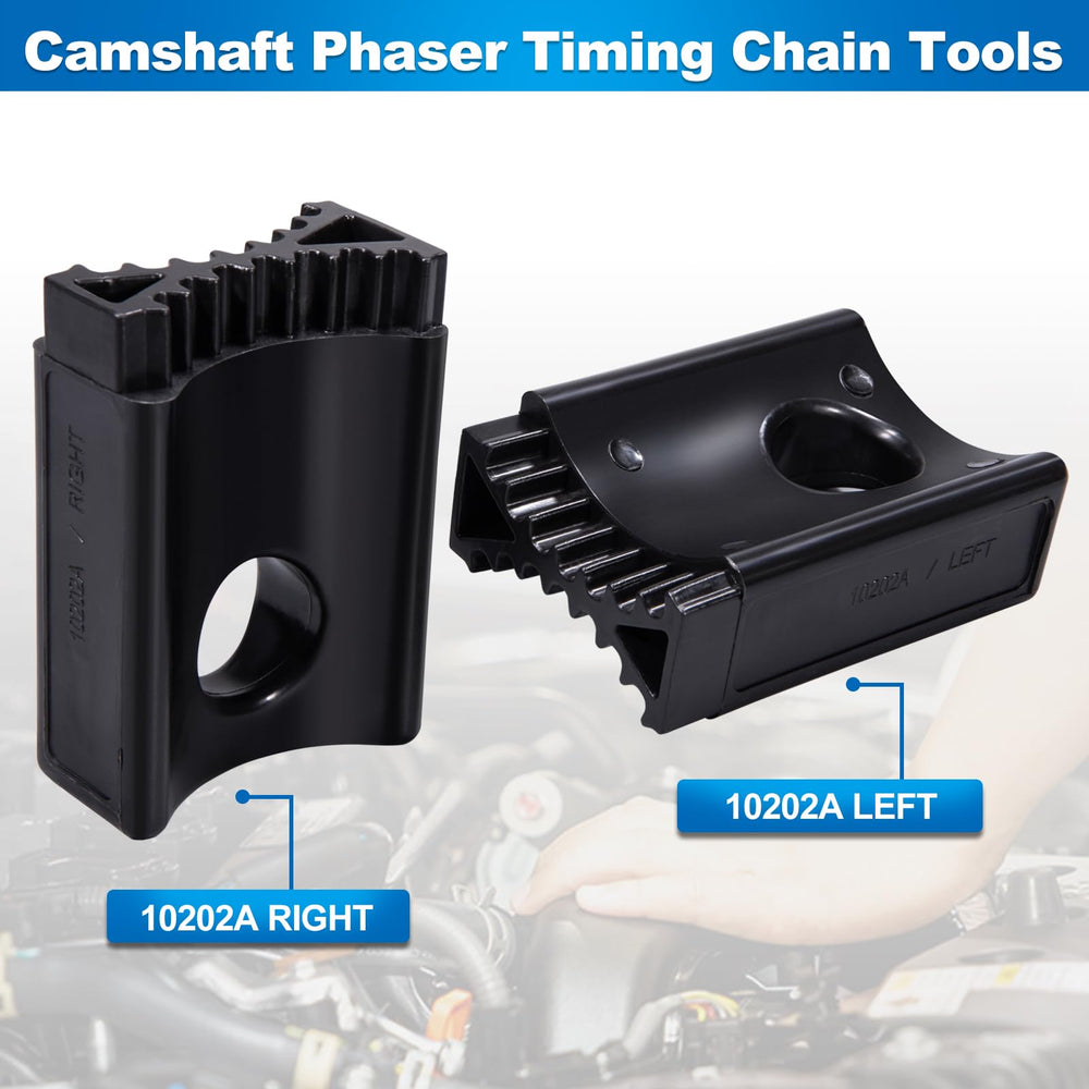 Toolwiz tensioner locking pin holding the tensioner steady for phaser work