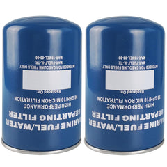 Toolyuan water separator filter 10 micron two-pack kit for reliable fuel filtration on outboard engines