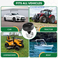 Top Life steering wheel knob easy installation with included hardware