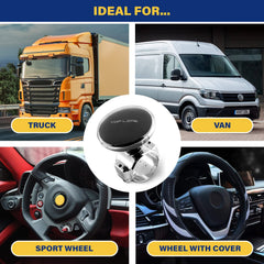 Top Life knob designed for heavy-duty wheel compatibility on large vehicles