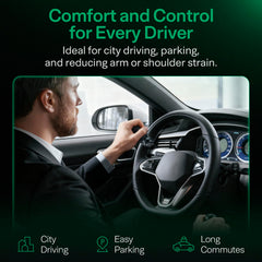 Top Life steering wheel knob quick installation with protective rubber for wheel care