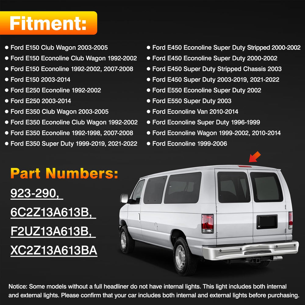 Top-Max center-high-mount-stop-light with plug-and-play harness enables simple installation.