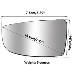TOP-MAX left-side mirror glass improves daily visibility for Transit drivers.