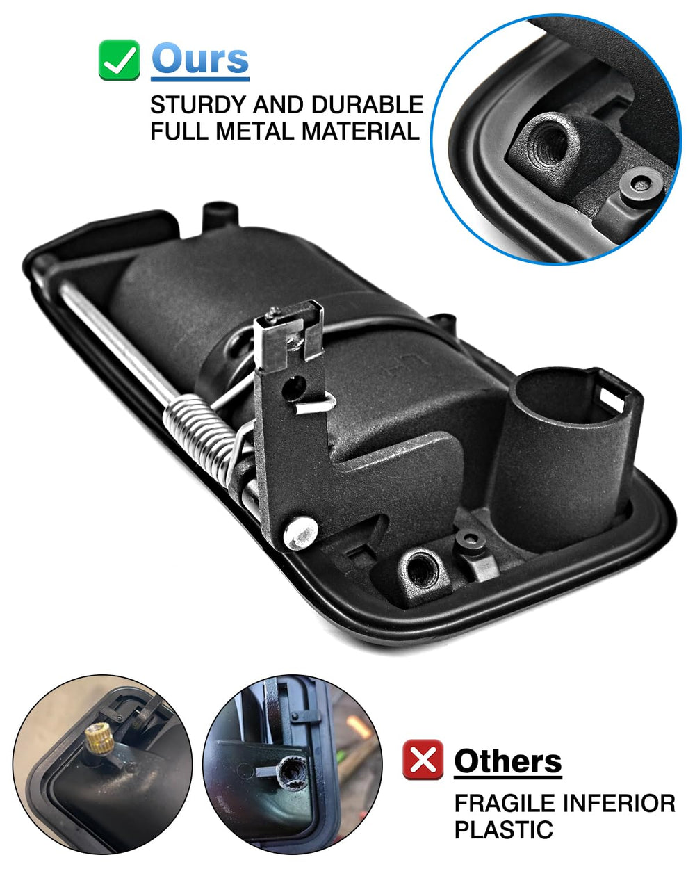TOP-MAX exterior front door handle for Chevy C1500 delivers reliable fit.