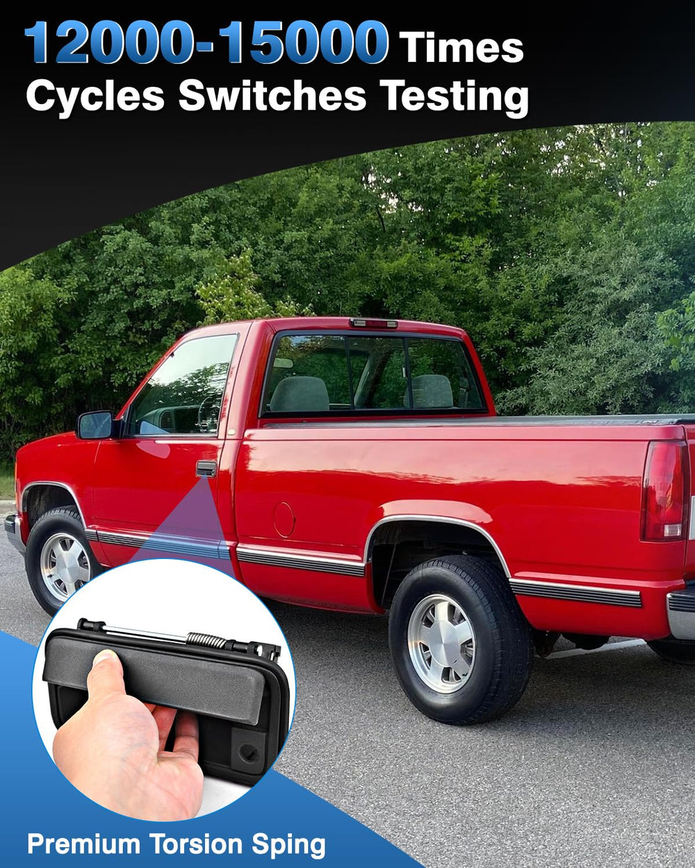 TOP-MAX exterior front door handle for Chevy K1500 offers lasting performance.