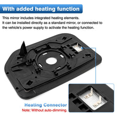 TOP-MAX heated mirror wiring may require modification for use.