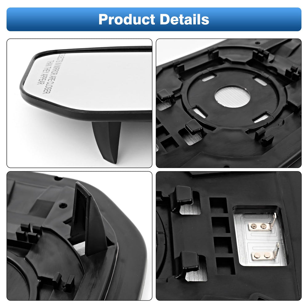 TOP-MAX OE-style snaps keep the mirror securely attached.