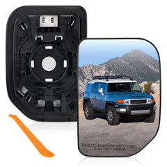 TOP-MAX passenger-side heated mirror glass for clear view in rain or snow.