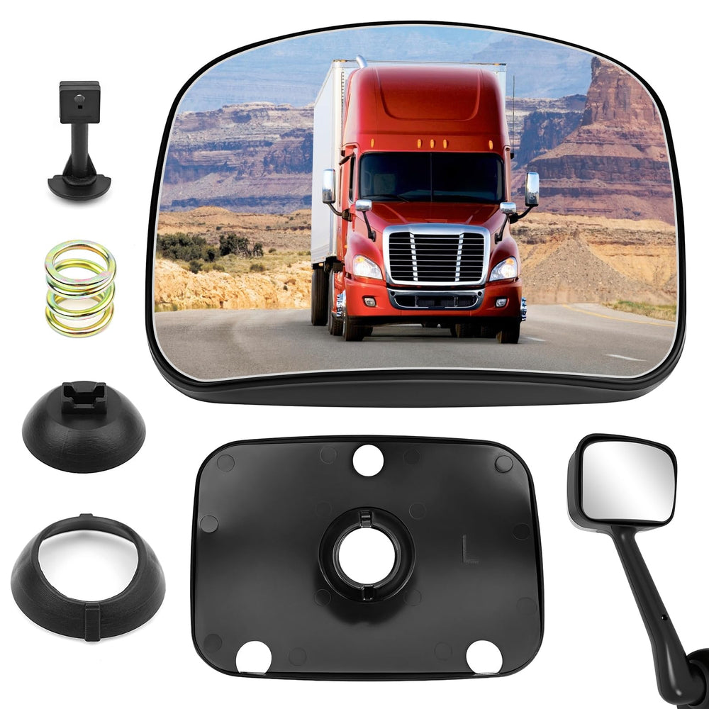TOP-MAX hood mirror glass driver side for Cascadia enhances highway visibility.