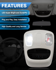Top-Max interior reading lamp assembly provides bright maps and notes.