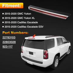 TOP-MAX LED high mount stop light installed on Yukon; plug-and-play fit for quick replacement.