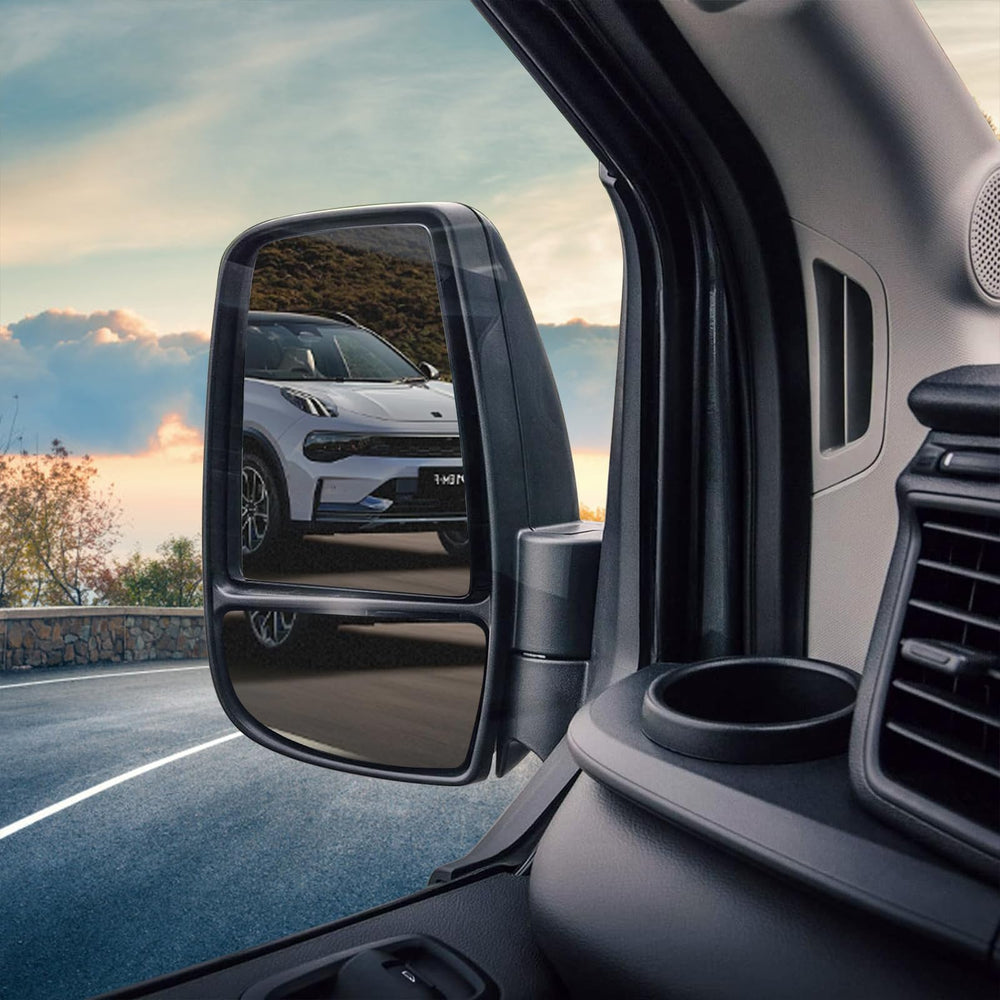 TOP-MAX Ford Transit left side glass replacement fits 2015–2023 for reliable reflections.
