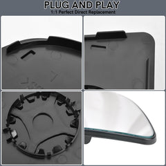 TOP-MAX OE-style mirror glass replacement offers accurate reflections for safer driving.