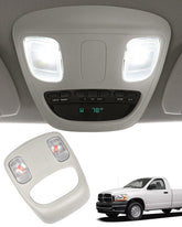 Top-Max overhead console dome light front view for Ram interior illumination.