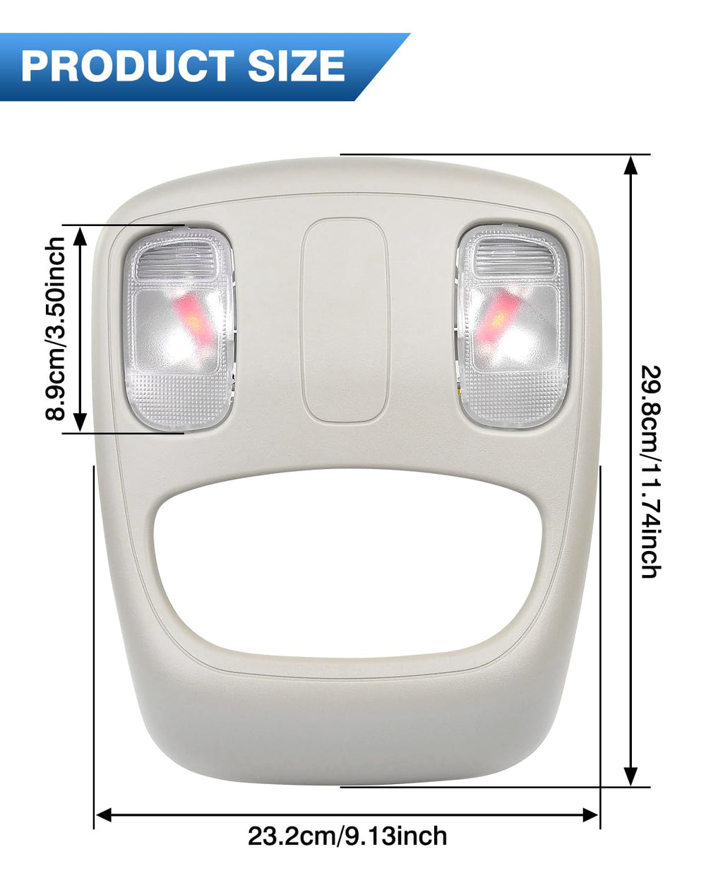 Top-Max overhead light delivers reliable performance for cabin reading.
