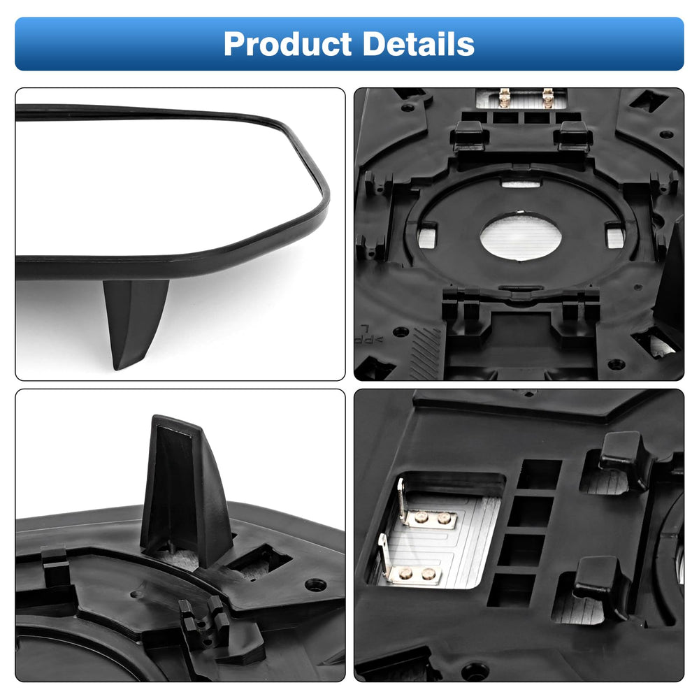 TOP-MAX plug-and-play mirror glass with installation tool for quick replacement.